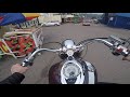 Yamaha XV1600 Road Star Wild Star поездка по городу [Ride in City] [Тест драйв]