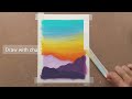 oil pastel drawing  nature for beginners
