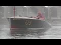 One of a Kind Antique Race Boats (in a no wake zone)