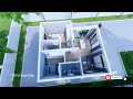 Modern Small House | 7.5m x 8m House plan (2Bedroom)