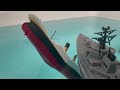 Review and sinking video of Ships from the tub. Britannic, Titanic. Will they sink or float?