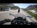 Ninja 1000 sx & Z1000SX - Mountain Passo Valparola (italian Dolomites) (RAW video)