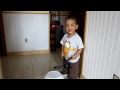 Isaiah learning to drum tupperware .MOV