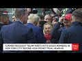 VIRAL MOMENT: Trump Greets Construction Workers At NYC Site