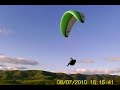 Paraglider landing at Flowerdale
