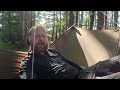 Tent camping at Druid's temple naturehike vik 2 tent forest green