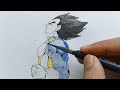 How to draw Vegeta, R.I.P Akira sensei