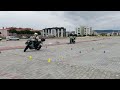 motosiklet kapalı alan çalışmaları (motorcycle slow speed practices)