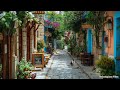 Outdoor JAZZ Cafe ☕ Outdoor Coffee Shop Ambience with Relaxing Bossa Nova Jazz to Relax