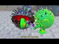The most exciting match keeping GREEN LEG ROBOT PACMAN Vs BLACK MONSTER PACMAN #1