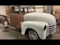 ￼ S 10 chassis swap into a 49 Chevy truck