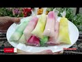 Resep es lilin jeli pelangi || obat dahaga di musim panas!!