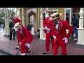 4K DAPPER DANS Disney World Magic Kingdom CHRISTMAS SONGS 2022 BARBERSHOP QUARTET Walt Disney World