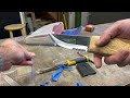 Making Knife Scales for DiResta Knife / Olive wood and Walnut