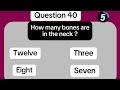 How well do you know the human body ?  |  GENERAL KNOWLEDGE QUIZ ON THE HUMAN BODY