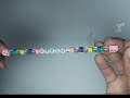 cute and very simple and easy friendship bracelets design / DIY jewellery tutorial