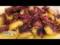 NHOQUE DE BANANA-DA-TERRA C/ CARNE SECA | Receitas Brasileiras