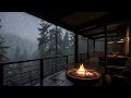 Cozy Rain with Fireplace Relaxing Rain Sounds for Instant Relaxation and Sleep 🌧️