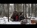 Winter Camping at My Bushcraft Camp