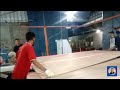 Proses pembuatan plywood dari kayu sengon part 44 | Mesin double sizer plywood