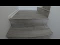 How to install Vinyl Luxury Planks (VLP)on Stairs - How to use a Stair tread template!