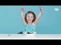 Kids Try All Black Colored Foods | Kids Try | HiHo Kids