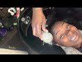Her hair loc'd after removing braids | How to detangle tangled hair | Matted hair from braids
