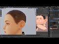 Blender 3D game character creation - Timelapse
