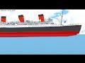 Sinking Queen Mary in Floating Sandbox