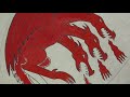 ASMR Colored Pencils - House Targaryen banner (scarlet coloring) pt 4