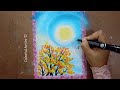 Easy oil pastel painting | Oil pastel drawing scenery