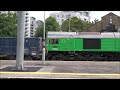 RD27586vid.  A Class 70 and A Class 59 at Basingstoke.