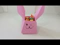 Origami keranjang kelinci paskah | How to make easter bunny basket @Origamami