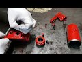 Hydraulic jack parts. Dissasembling hydraulic jack | Dezasamblare cric hidraulic