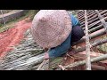 Build a wooden house (CABIN) | Finish the roof with bamboo and palm leaves - Diệp Chi family
