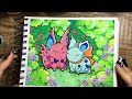 Painting Nidoran from a Pokemon Anime Scene in My Style