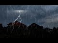 Rain Sounds For Sleeping, Heavy Rain & Thunderstorms On The Roof For A Sound Sleep At Night
