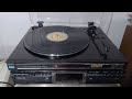 Vintage 80' Made in Japan SANYO TP477 LP Player Play Demo Start-Stop turnable auto return with belt