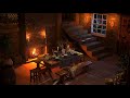 Cozy Rainy Night with Indoor Rain Sounds & Crackling Fireplace for Sleeping & Relaxation