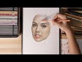 How to blend colored pencils | Real time skintone tutorial