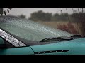 ►Rain on a Car Windshield | Rain on Glass. Rain video for sleeping, or studying (lluvia)