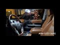 How to install Interior LED lights on a Toyota Tundra (Vanity Mirror, Dome, Footwell) Before / After