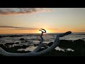 Sunset Ocean Scenery and Sounds. Hawaii, Big Island. Calm, Relaxing Sunset