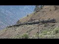 Big Trains Running Underneath Mountains, Thru Tunnels and Rock Sheds in the Thompson Canyon!