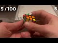 Solving 100 small Rubik’s cube part 1 / 20