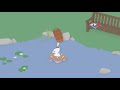 Untitled Goose Game (box boat experiment )