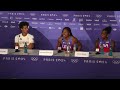 TARA DAVIS-WOODHALL WINS OLYMPIC LONG JUMP GOLD, MOORE MEDALS IN LONG AND TRIPLE | PRESS CONFERENCE