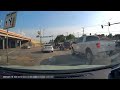 biker thinks its smart to lane split in dual turn lanes when going straight