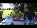 Porcupine Meatballs cooked in the South African Potjie over Charcoal