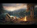 Cozy Campfire Ambience | Relaxing Nature Sounds for Relaxation, ASMR sounds, BGM, sleep music, clam